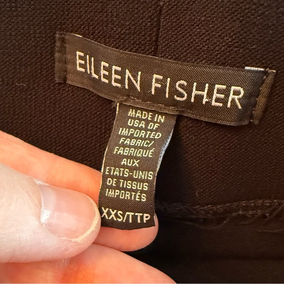 Eileen Fisher Black Jersey Pants Leggings XXS - Picture 6 of 8